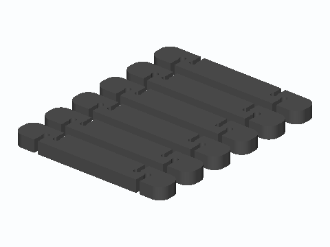 Dual-Spacing 450 Ω Ladder Line Spacer Sprue