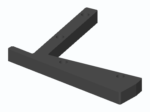 8 mm Rod Desktop Book Rack End Frame — 3D model preview