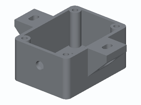 ESP32-CAM Window-Port Outdoor Enclosure — 3D model preview