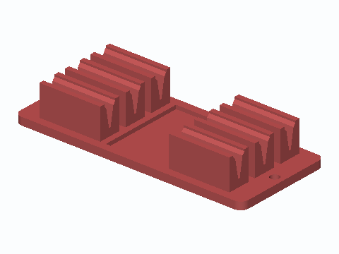 Three-Lane Inline Wire Splice Soldering Cradle — 3D model preview
