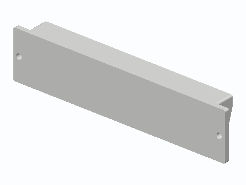 Gravity Roller Note Grip Rail — 3D model preview