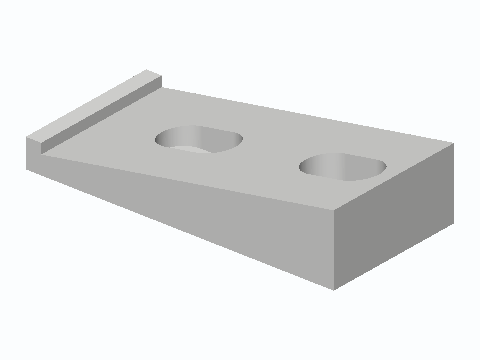 10° Contact Sensor Slotted Riser Wedge — 3D model preview