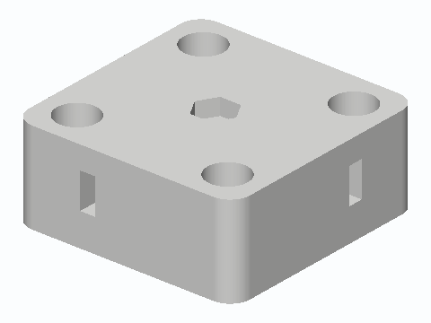 624 Bearing Drafting Board Cord Corner Pulley — 3D model preview