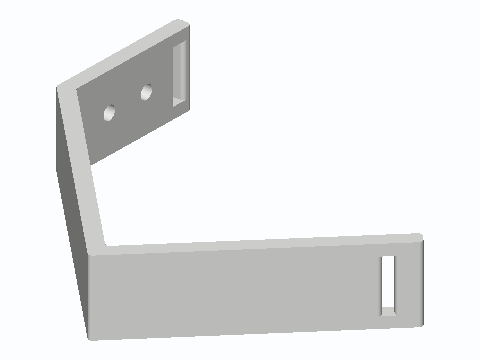 Inline Duct Fan Joist V-Cradle — 3D model preview