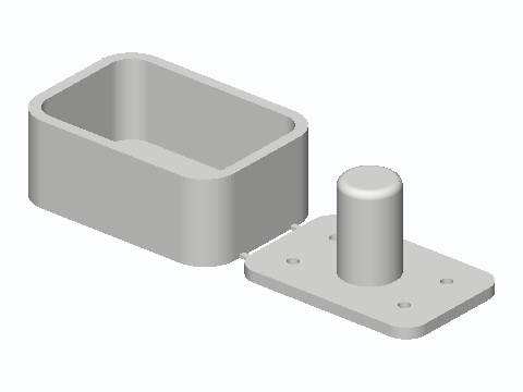 Soap Sliver Press Mold With Eject Post — 3D model preview