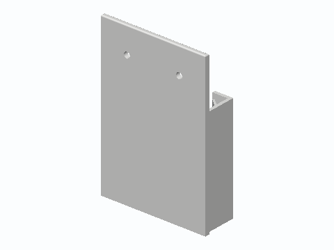 Bidet Remote Flex-Fin Wall Pocket — 3D model preview