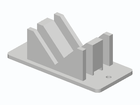 Bath Fan Motor Strap-Down V-Cradle