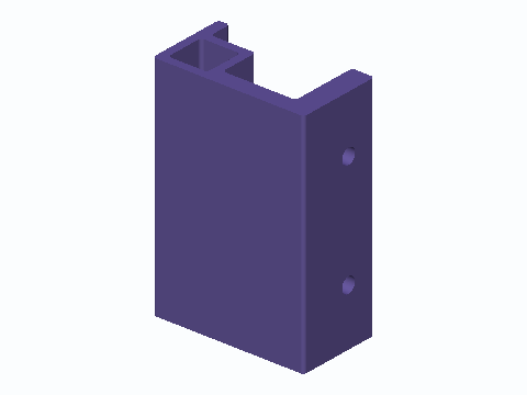 Drafting Board M5 Clamp-On Pencil Ledge — 3D model preview