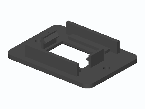 0.96 in OLED Snap-Finger Panel Bezel — 3D model preview
