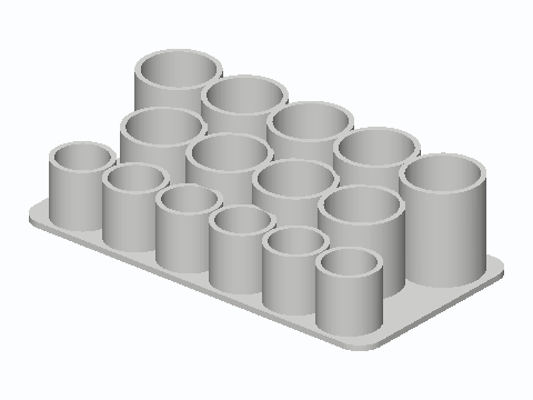 Tiered Lipstick And Lip Balm Tube Tray
