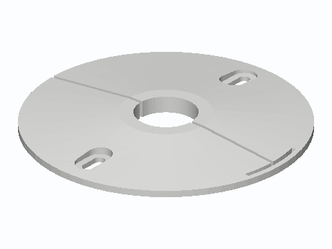 Split 100 mm Angle Stop Escutcheon
