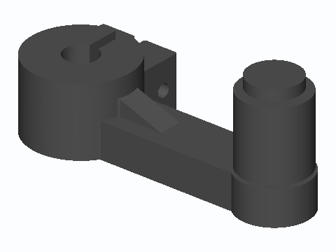 8 mm Shaft Crank With Spinning Grip