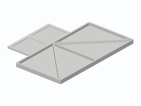 Monitor Side 76 mm Sticky Note Wing — 3D model preview