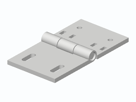 Bath Fan Grille Tip-Down Hinge Retrofit — 3D model preview