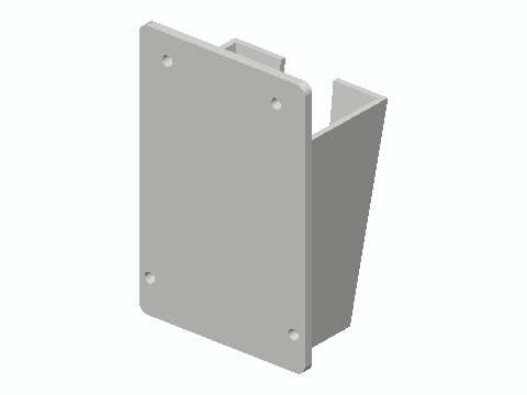 Tapered Hair Clipper Wall Holster — 3D model preview