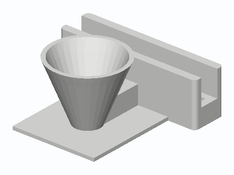 Passive Horn Phone Speaker Dock — 3D model preview