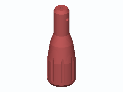 Stripboard Track Cutter Handle For 4 mm Bit — 3D model preview