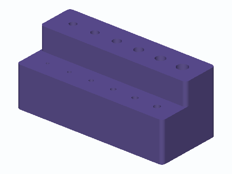 Crochet Hook Twelve-Size Gauge Stand — 3D model preview