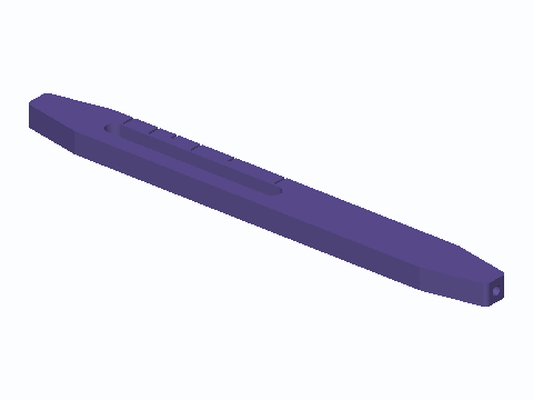 Proportional Divider Slotted Arm — 3D model preview