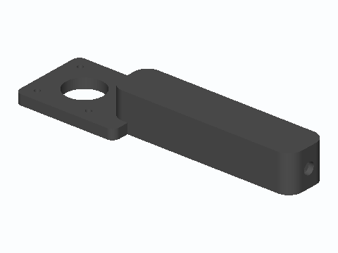 NEMA 17 Hand-Crank Generator Grip — 3D model preview
