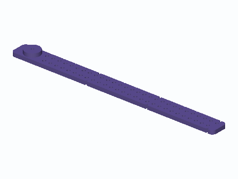 160 mm Pushpin Strip Circle Compass — 3D model preview