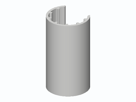 1-1/2 in Drain Pipe Snap-On Knee Guard — 3D model preview