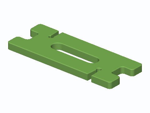 Laptop Charger Cord Wrap Card — 3D model preview
