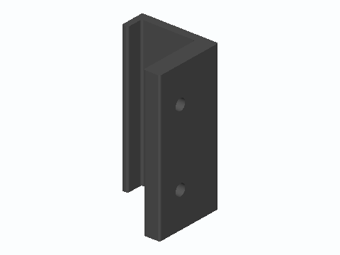 Dual Monitor Bezel Alignment Clamp — 3D model preview