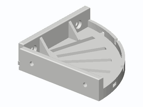 Screw-Mount Corner Shower Shelf