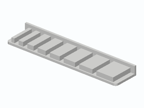Breadboard Flat Jumper Bending Comb — 3D model preview
