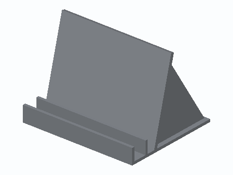 Clipboard Lean-Back Desk Stand — 3D model preview