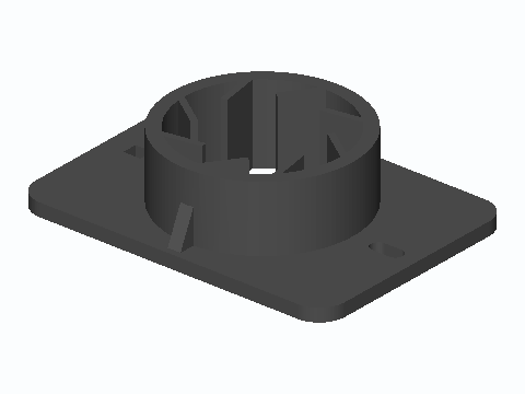 25–35 mm Capacitor Can Flex-Finger Clamp — 3D model preview