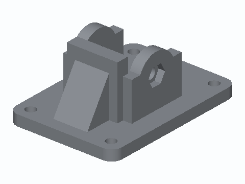 Lap Desk Fold-Down Leg Hinge For 1/2 in PVC