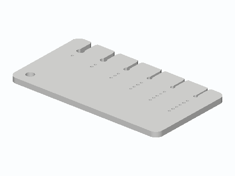 AWG 10–20 Bare Wire Go/No-Go Slot Gauge