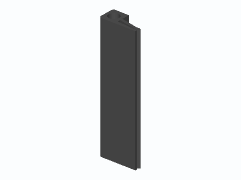 Soldering Mat Flex-Lip Edge Weight Bar — 3D model preview