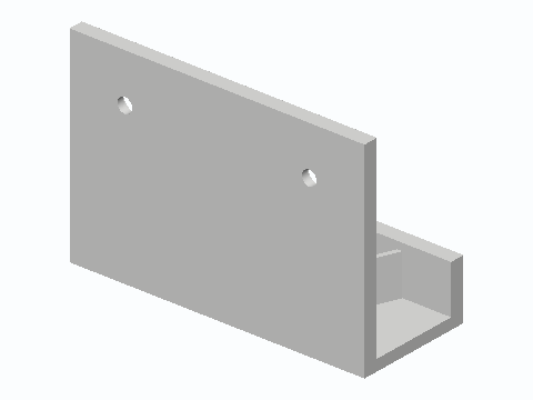 Bathroom Hygrometer Flex-Fin Wall Ledge — 3D model preview