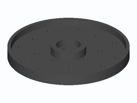 608 Bearing Rotating PCB Work Turntable — 3D model preview