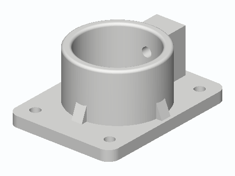 Closet Rod End Socket Bracket