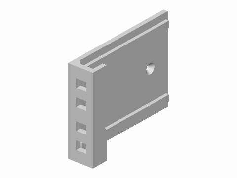 Screw-Mount Shower Phone Lean Ledge — 3D model preview