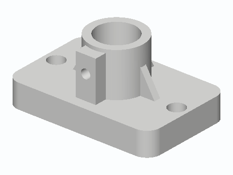Snapped Porcelain Towel Post Stub-Cover Socket — 3D model preview