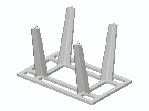 Bottle And Jar Drying Peg Rack