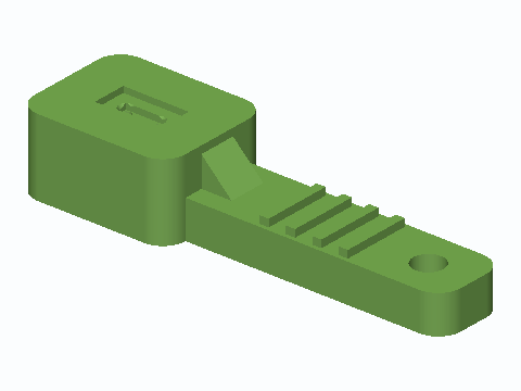 ATX 24-Pin PS_ON Bench Test Key — 3D model preview