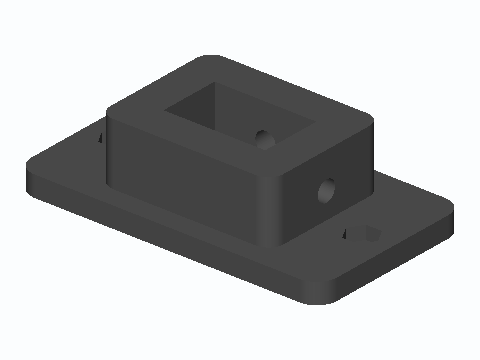 XT60 And XT30 Set-Screw Panel Bulkhead — 3D model preview
