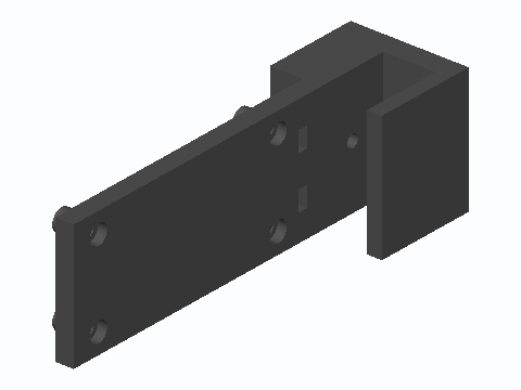 Pi Zero Aquarium Rim Controller Hanger — 3D model preview