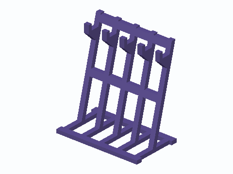 Five-Hook Bulldog Clip Paper Queue Stand
