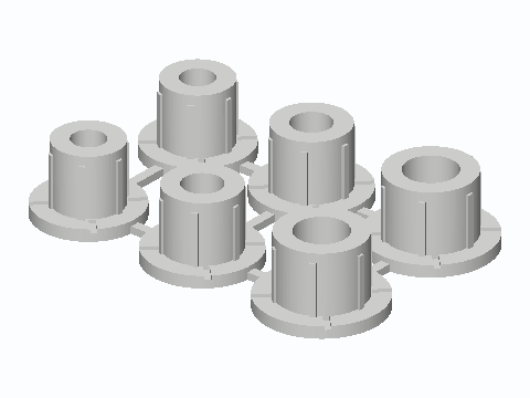 Shower Door Pivot Rebush Kit For 5/6/8 mm Pins — 3D model preview