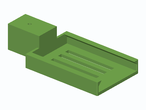 Long-Reach Bath Sponge Head For 1/2 in PVC — 3D model preview