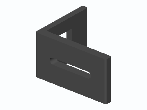 Panel Pot And Jack PCB Brace Bracket — 3D model preview