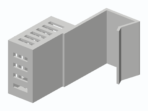 Rim-Hang Toilet Bowl Tablet Basket — 3D model preview
