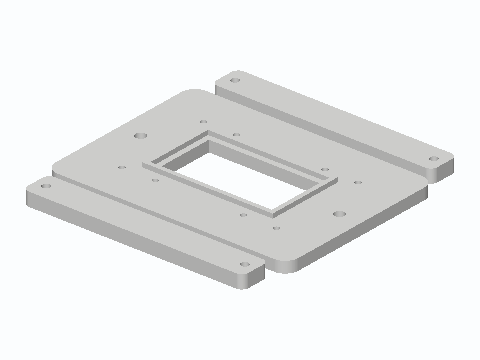 Low-Voltage Old-Work Drywall Mount Bracket — 3D model preview
